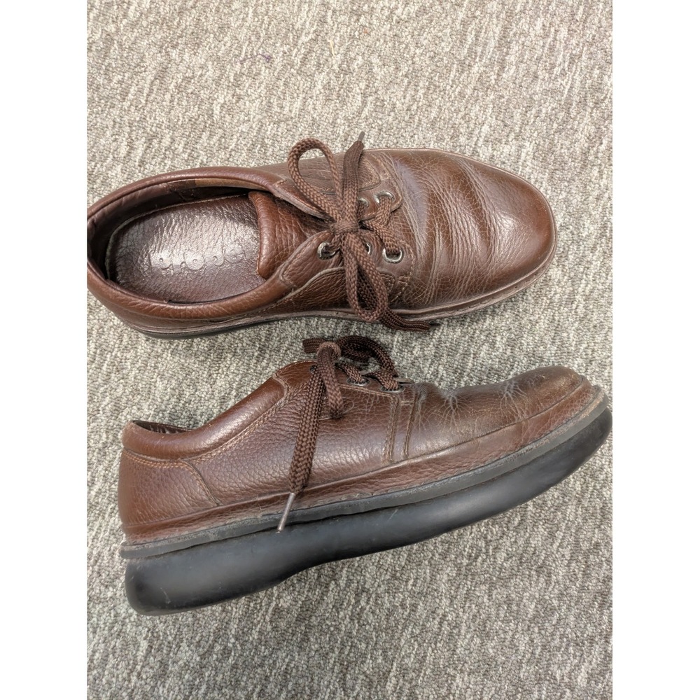 Propet Vintage Mens Size 10 Wide Brown Leather Lace Up Oxford Shoes Comfort